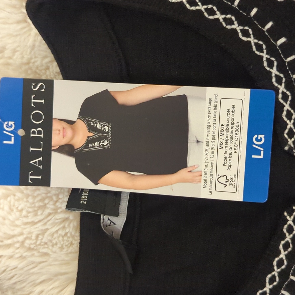 L: Talbot's Sleeveless Shirt - Women's Large